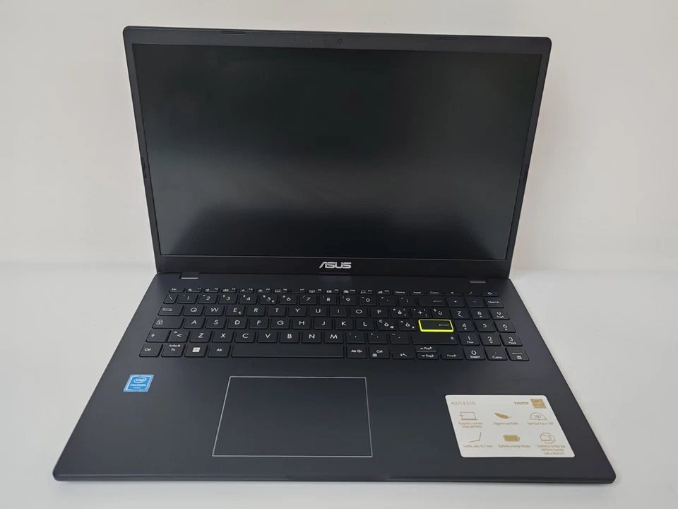 NOTEBOOK ASUS E510 INTEL CELERON N4000 4GB RAM 128GB HD WIN11 WEBCAM - Immagine 1 di 4