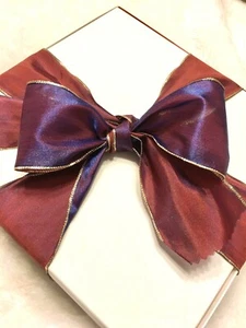 2 Rolls 60mm Two Tones Wired Pearlescent Organza Ribbons - For Someone Special💖 - Picture 1 of 3