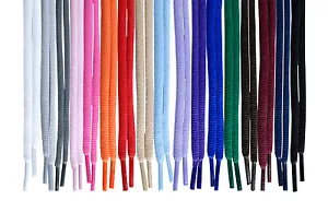 Oval Athletic 36",45" inches Sneaker Shoelaces Width(6mm) 17 Color 1Pairs - Picture 1 of 1