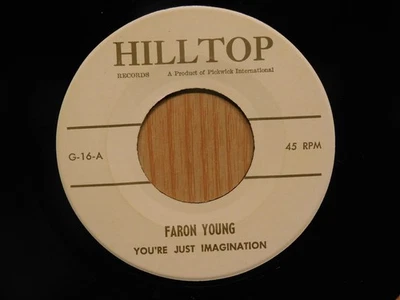 Faron Young Country 45 Just Imagination bw Have I Waited Too Long On Hilltop Foto 1 de 2