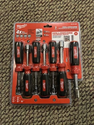 Juego de destornilladores magnéticos SAE Milwaukee HOLLOWCORE 7 piezas Foto 1 de 3