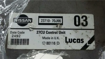 2371070J66 centralina per NISSAN PRIMERA BERL. TRAVELLER (P10 W10) 2.0 112668 - Immagine 1 di 2
