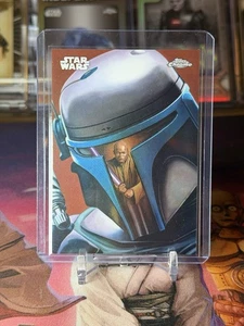 2025 Topps Chrome Star Wars SP Geonosis Reflections Mace Windu: Jango Fett R-15 - Picture 1 of 2