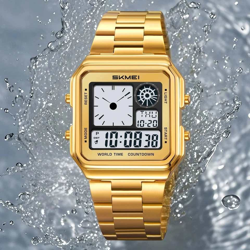 SKMEI 2451 Reloj Electrónico Hombre Negocios Para Mujer Estudiante Deporte Impermeable Foto 1 de 4