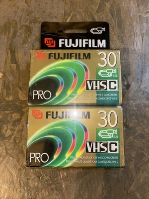 FujiFilm Pro VHS-C  Premium Blank Camcorder Tapes 2 Pack  PHG-TC30 New Sealed - Изображение 1 из 2