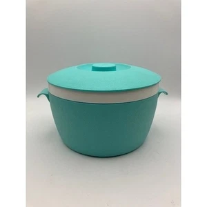 Cubo/tapa de hielo turquesa Bolero Therm-O-Ware decoración moderna vintage de mediados de siglo - Imagen 1 de 5