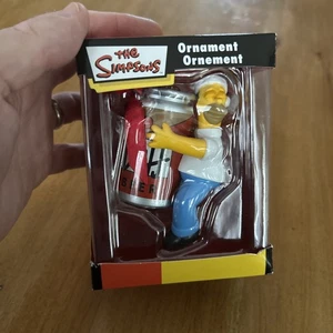 Ornamento Los Simpson 2005 - Homero abrazando lata de cerveza Duff nueva Navidad - Imagen 1 de 8