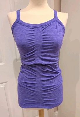 SWEATY BETTY PURPLE JERSEY VEST TOP  SIZE MEDIUM EXCELLENT CONDITION - image 1 of 4