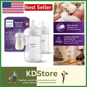 Philips Natural Baby Bottles with Response Nipples, Medium Flow, 2-Pack - Picture 1 of 11