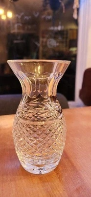 Vintage Waterford Glandore Pattern Cut Crystal 5 1/2 Inch Tall Vase - Image 1 of 4