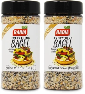Badia Everything Bagel Mix Seasoning, 5.5 Ounce Bottle (Pack of 2)  - Picture 1 of 4