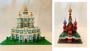 LOZ Building Blocks Set OF 2 Catherdrals - 1 Kremlin + 1 St. Petersburg Smonly  - Picture 1 of 13