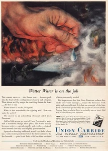 1950 Union Carbide: Wetter Water Vintage Print Ad - Picture 1 of 1