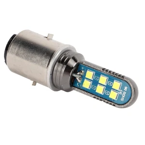 ˘12LED BA20D LED Headlight Motorcycle Electric Vehicle Double Claw BA20D - Picture 1 of 12