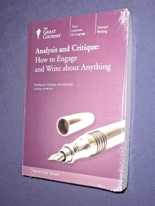 Teaching Co Great Courses TRANSCRIPTS :    ANALYSIS and CRITIQUE    new & sealed - Imagen 1 de 1