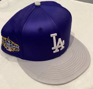 Gorra ajustada satinada de los Dodgers de Los Ángeles 7 3/8 New Era All Star 2022 parche LA Cap - Imagen 1 de 6