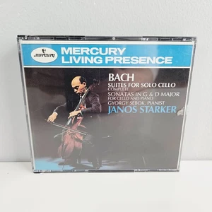 Janos Starker • Bach Suites for Solo Cello Audio CD • Complete Sonatas in G & D - Imagen 1 de 3