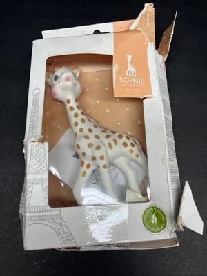 Vulli Sophie The Giraffe Baby Natural Rubber Teether  Squeeker Toy Damage Box - Image 1 of 4