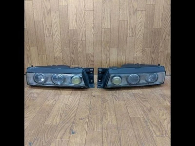 JDM Nissan Silvia PS13 Late OEM Option Projector Headlight 3-Lens L/R Set Used - image 1 of 4