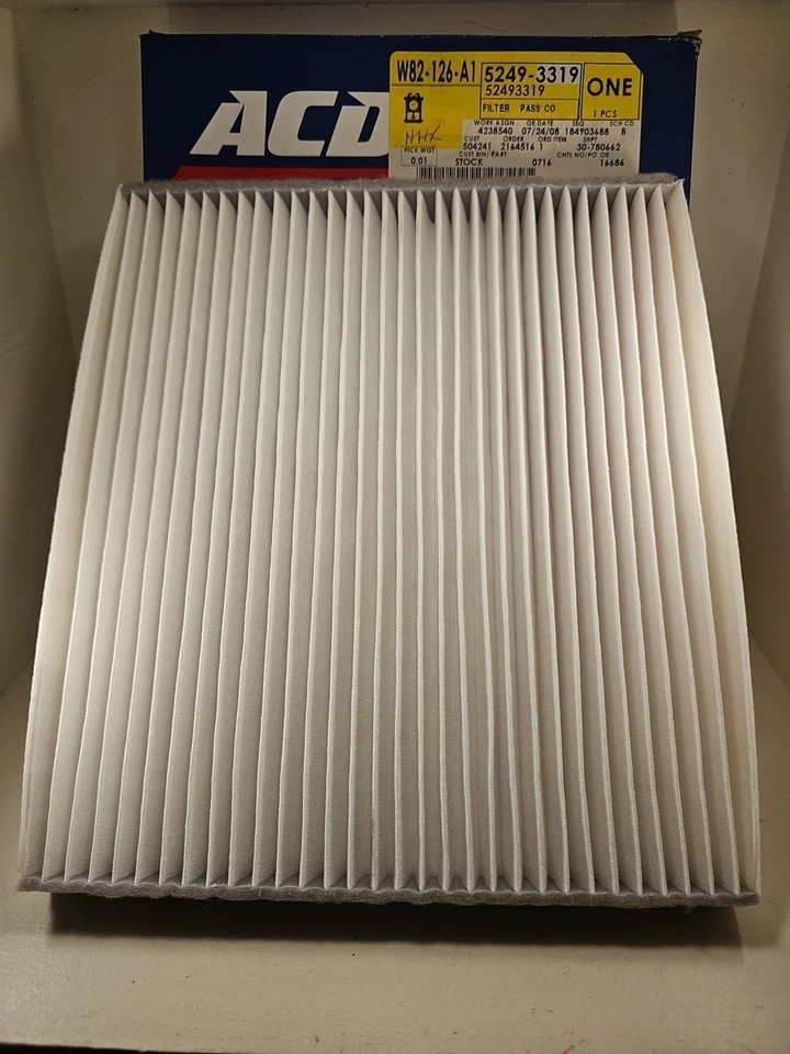 FILTRO DE AIRE DE CABINA GM para CHEVY COBALT PONTIAC G5 PERSECUCIÓN SATURN ION 52493319 Foto 1 de 4