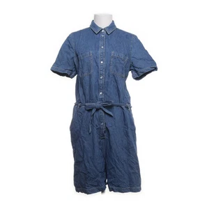 C&A, Jumpsuit, Größe: 44, Blau, Baumwolle/Leinen, Einfarbig, Twill, Damen #9FU - Bild 1 von 5