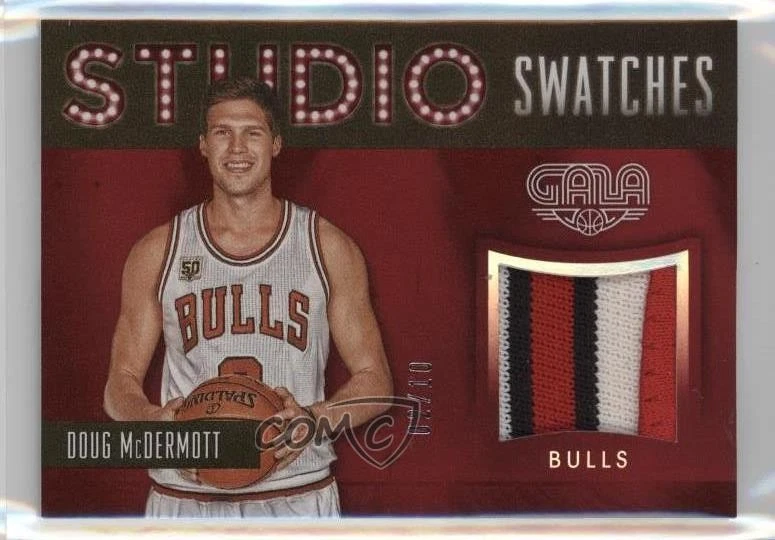 2015-16 Panini Gala Studio Swatches Crimson /10 Doug McDermott #28 - Image 1 of 2