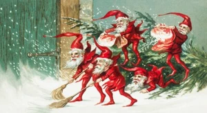 Reispapier für Decoupage Scrapbook Basteln Weihnachten Santa Elfe 1106 - Bild 1 von 1