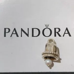 Pandora Sterlingsilber Weihnachts- oder Hochzeitsglocke mit Perlenhängel - 790517p - Bild 1 von 3