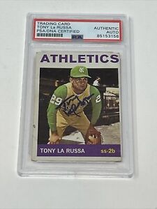 1964 Topps #244 Tony LaRussa Signed Rookie Card Autograph RC PSA/DNA
