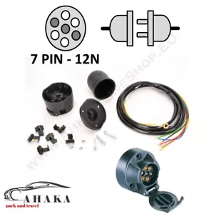 Elektrosatz für Anhängerkupplung AHK 7 Polig Universal ohne Steuergerät - Bild 1 von 3