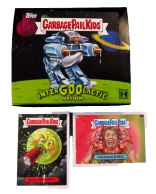 2023 GPK INTERGOOLACTIC MAYHEM Complete 200 BASE SET W/EMPTY DISPLAY BOX TOPPS - Image 1 of 2