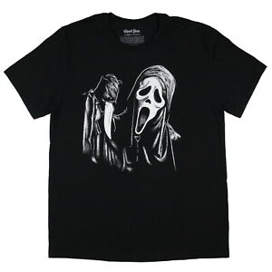 Scream Movie Men's Ghost Face Lives Horror Film Graphic Print T-Shirt