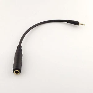 1x 1FT 3.5mm 1/8" Male to 6.35mm 1/4” Female Mono Audio Adapter Converter Cable - Picture 1 of 5