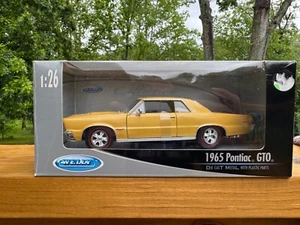 1965 Pontiac GTO Car Gold Hardtop 1:26 Scale  WELLY DieCast #22092W - Picture 1 of 3