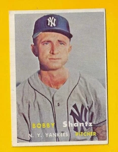 66342 1957 Topps #272 Bobby Shantz Yankees EX/MT NO CREASES BK$50 - Bild 1 von 3