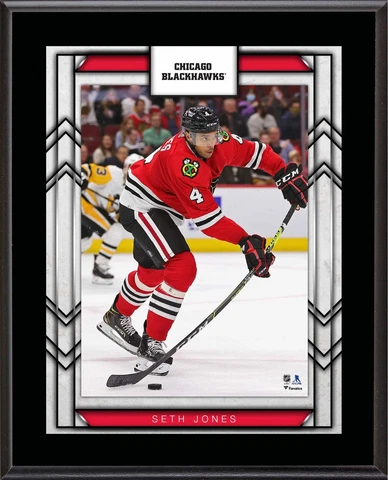 Seth Jones Chicago Blackhawks 10.5" x 13" Sublimated Player Plaque Cover