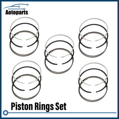 Juego de anillos de pistón nuevos tamaño STD Fit Volvo S40 S60 S80 C30 C70 XC90 2.4 2.5 L5 Foto 1 de 4