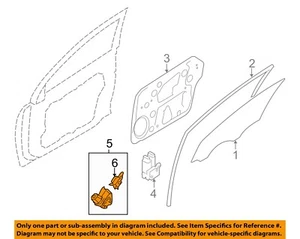 HYUNDAI OEM 11-14 Sonata Front Door Glass Hardware-Window Motor 824503Q011 - Picture 1 of 2