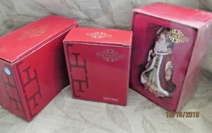 Fitz & Floyd Damast Feiertag Glocke, Ornament & Salz & Pfeffer Set! Konvolut 3 Neu im Karton!! - Bild 1 von 8