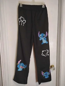 Girl stitch graphic black Pants size13/14 Y new - Picture 1 of 4