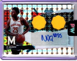 2024-25 Bowman Best U Derik Queen Prospect doble reliquia coche - Imagen 1 de 2