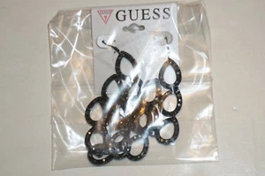 Neu mit Etikett Guess OHRRINGE schwarz mit Kristallen - Bild 1 von 7