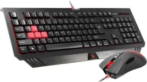A4tech Set Tastatur+Maus Bloody Q1500 USB, US schwarz, A4TKLA44627 US QWERTY - Bild 1 von 3