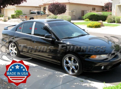 2004-2010 Mitsubishi Galant 6Pc Chrome Pillar Post Trim Stainless Steel Door - Image 1 of 3