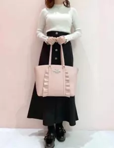 SAMANTHAVEGA Beuteltasche Tasche mit Schmucksteinen A4 pink kostenloser Versand neu Japan - Bild 1 von 17