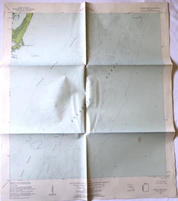 Vintage Pacific Reef Florida Quadrangle Map Topographic U.S. Geological Survey - Image 1 of 4