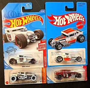 4 coches Hot Wheels Bone Shaker Treasure Hunt Edición Roja Objetivo HW Game Over - Imagen 1 de 7
