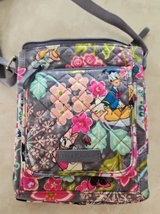 Vera Bradley Iconic Mini Hipster Crossbody Disney Mickey & Friends Gray Pink - Picture 1 of 8