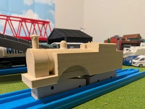 Thomas And Friends Wooden Railway "Whiff" 3d Printed Wood Pla Custom - Picture 1 of 2