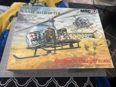 MRC Bell 47D Mash Helicopter 1/35 Scale Model Kit Open Box! - Image 1 of 4